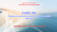 Quyết định ban hành Thể lệ “Cuộc thi trực tuyến tìm hiểu về Chuyển đổi số và Cải cách hành chính” năm 2024